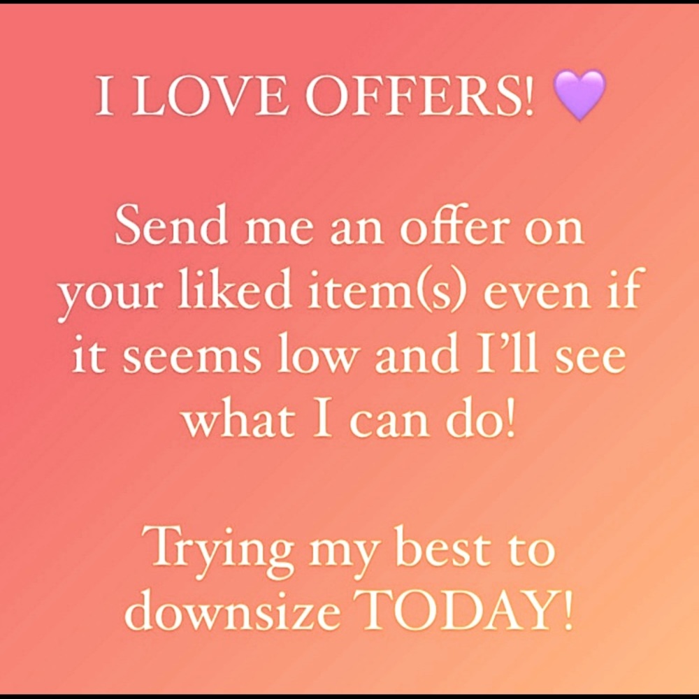 Excepting offers!